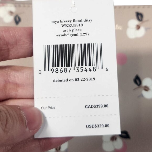 Kate Spade Reversible Mya Arch Place Tote in Breezy Floral Ditsy - Picture 14 of 16